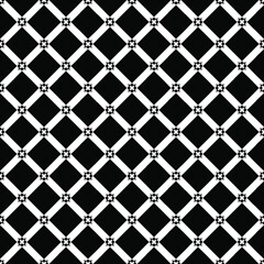 Naklejka premium Black and white surface pattern texture. Bw ornamental graphic design. Mosaic ornaments. Pattern template. Vector illustration.