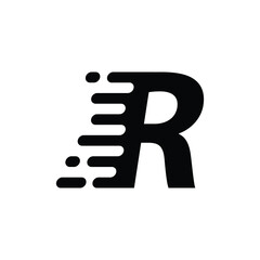 Letter R  logo abstract vector. Template design logotype