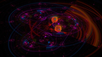 抽象的な宇宙のような背景