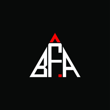 BFA letter logo creative design. BFA unique design

