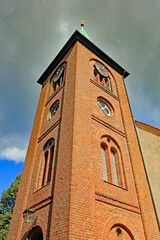 Rhade: St. Gallus-Kirche (1768/1817, Niedersachsen) - obrazy, fototapety, plakaty