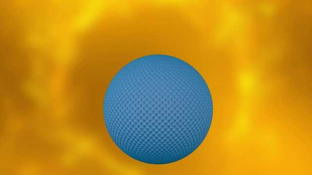 Structure of liposome, phospholipid, cell, 3d render animation. 3D Render
