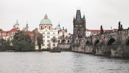 Fototapeta na wymiar Prague old town view. Czech Republic
