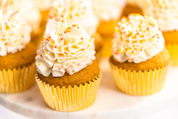 Pumpkin spice cupcake