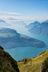 View in the Swiss Alps