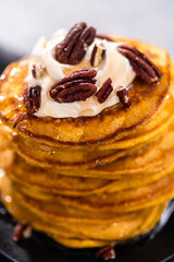 Pumpkin pancakes