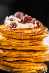 Pumpkin pancakes