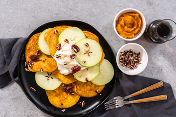 Pumpkin pancakes