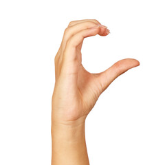american sign language letter c