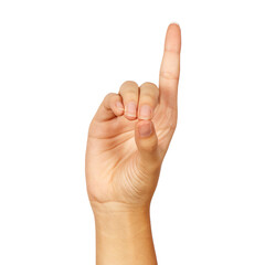 american sign language letter d