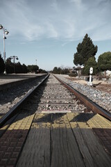 Fototapeta premium The picture on the railroad.