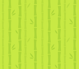 Seamless cartoon bamboo pattern