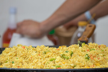 NATO Days 2021, Ostrava, Czechia - September - 18: NATO (North Atlantic Treaty Organization). Wavy and undulated flag of defense alliance and partnership is floating in the air. Documentary of event.