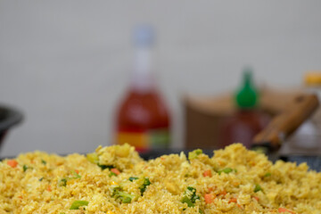 NATO Days 2021, Ostrava, Czechia - September - 18: NATO (North Atlantic Treaty Organization). Wavy and undulated flag of defense alliance and partnership is floating in the air. Documentary of event.