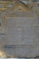 Sanctuary Madonna del Canneto - Roccavivara - Molise - Ancient epigraph