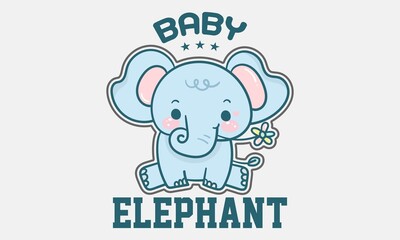 Baby elephant, Elephant T Shirt, Cute Elephant T Shirt, Elephant Shirt Toddler, Kids Birthday Gift, Baby Elephant T-Shirt, Animal Lover Tee, Elephant Outfit