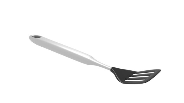 kitchen spatula on white background. 3d rendering