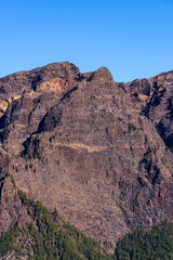 National Park of Caldera de Taburiente. Old Volcano Crater. Roque de los Muchachos