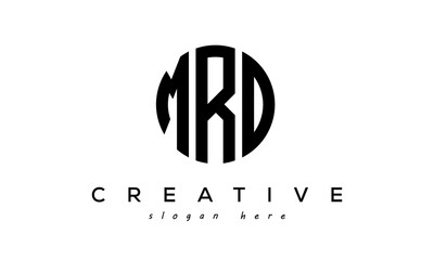 Letter MRO creative circle logo design vector - obrazy, fototapety, plakaty
