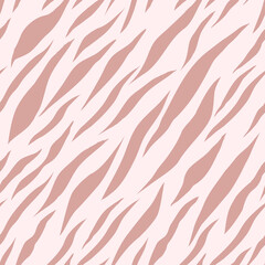 Vector seamless background. Animal tiger pastel pattern print