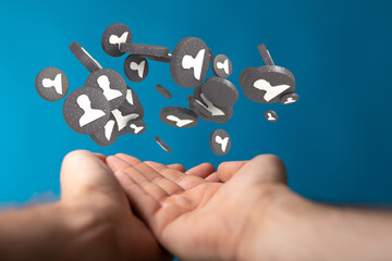 Unity group and teamwork concept