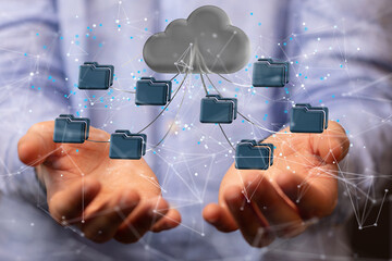 Ui of Cloud Computing Technology Internet Storage Network Concept