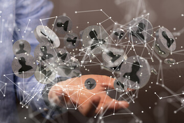 Abstract technology group and data