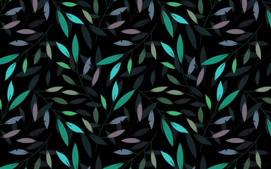 seamless pattern with leaves