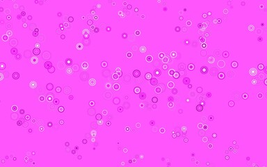 Light Purple vector pattern with spheres.