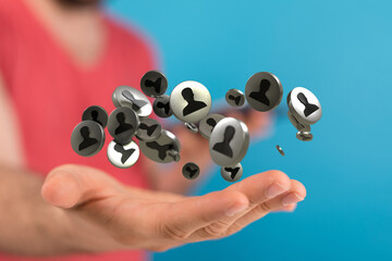 conference team work connection digital concept