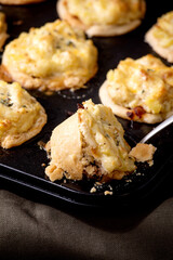 Mince meat mini pies with mashed potato