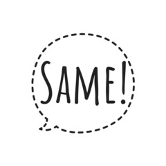 ''Same'' Word Illustration