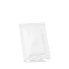 Blank sachet packaging mockup