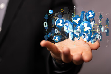 Global digital connections with technology