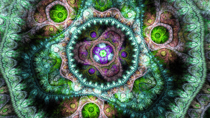 Obraz premium 3D Abstract fractal background.
