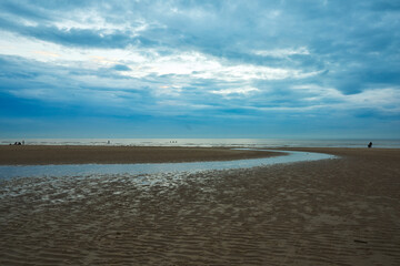 Obraz premium Blackpool beach sunset