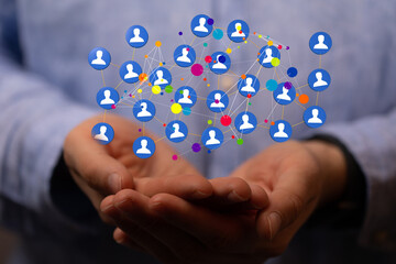 people network structure HR - Human resources management and recruitment