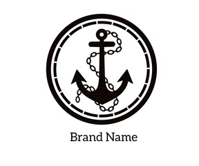Obraz premium Ship anchor logo for your business.