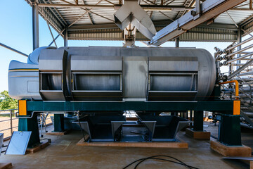 Pneumatic press equipment in modern winery production line