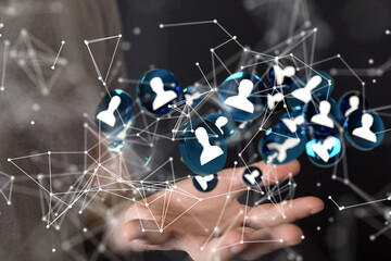 people network structure HR - Human resources management and recruitment