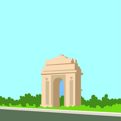Historical Places symbol Of India vactor file