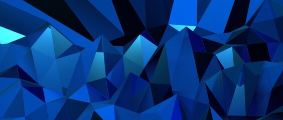 Abstract 3D triangular low poly style gradient background. Darker