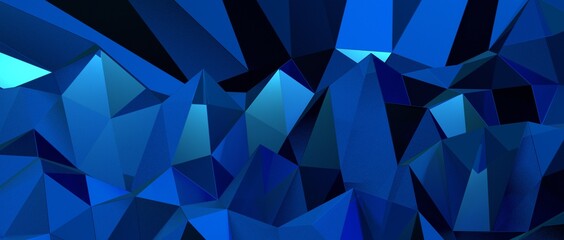 Obraz premium Abstract 3D triangular low poly style gradient background. Darker