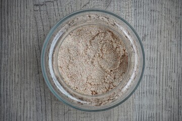 bowl of beach sand