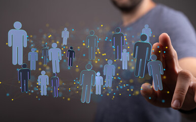 Abstract technology group and data