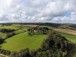 Castle near Bodmin cornwall England uk 
