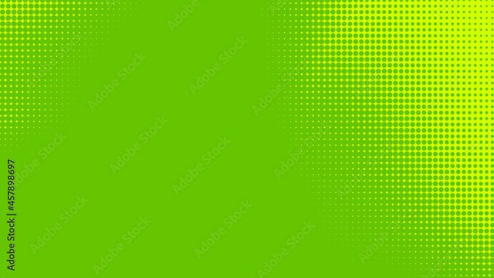 Poster dots halftone green color pattern gradient texture with technology digital background. dots pop art 