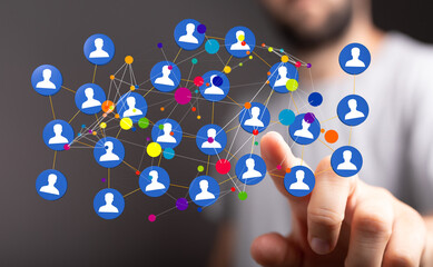organization chart team concept networking