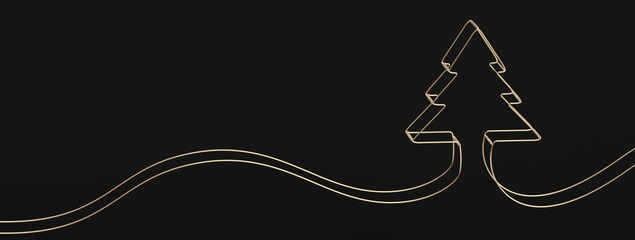 winter merry christmas card modern 3d minimal