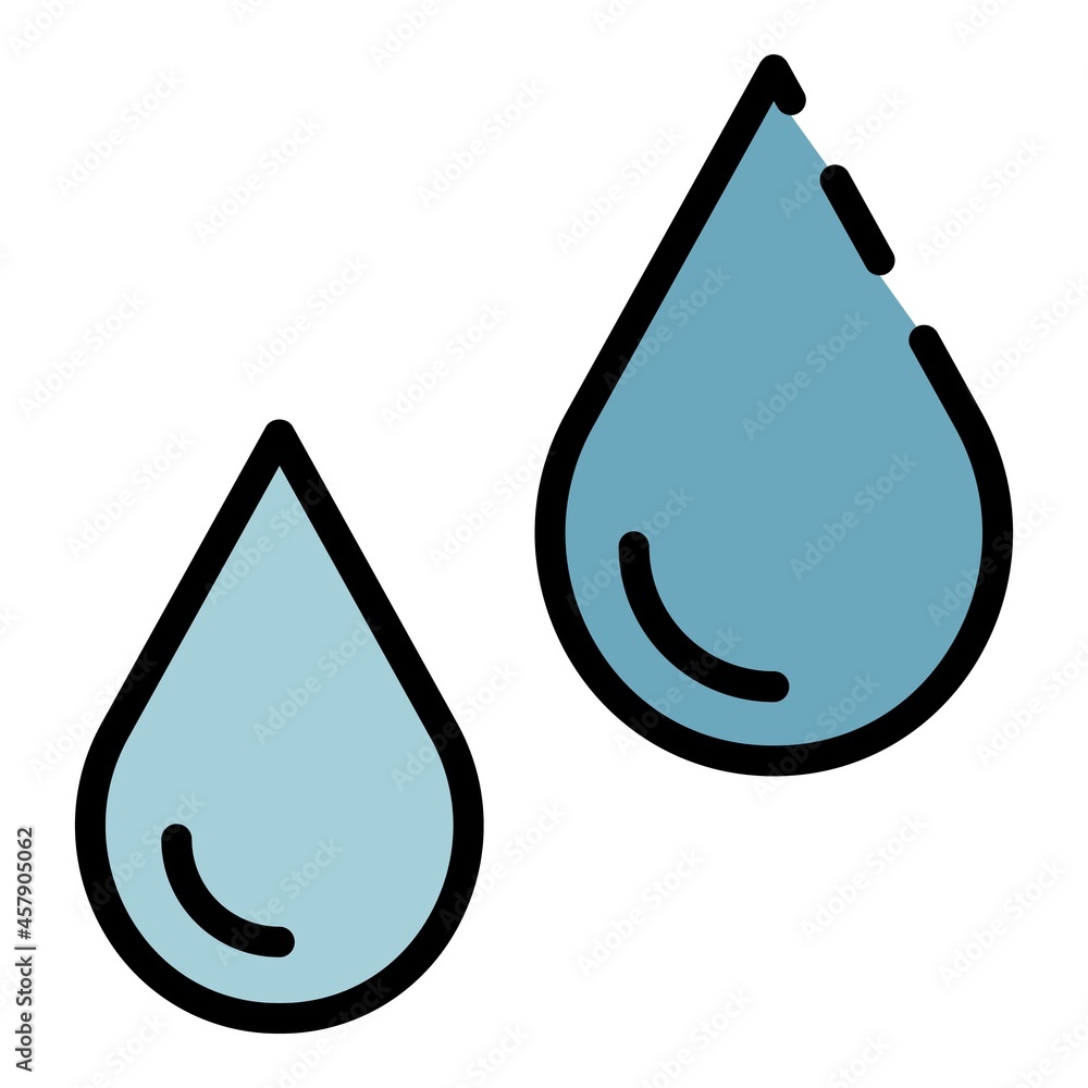 Aufkleber humidity control icon. outline humidity control vector icon color flat isolated